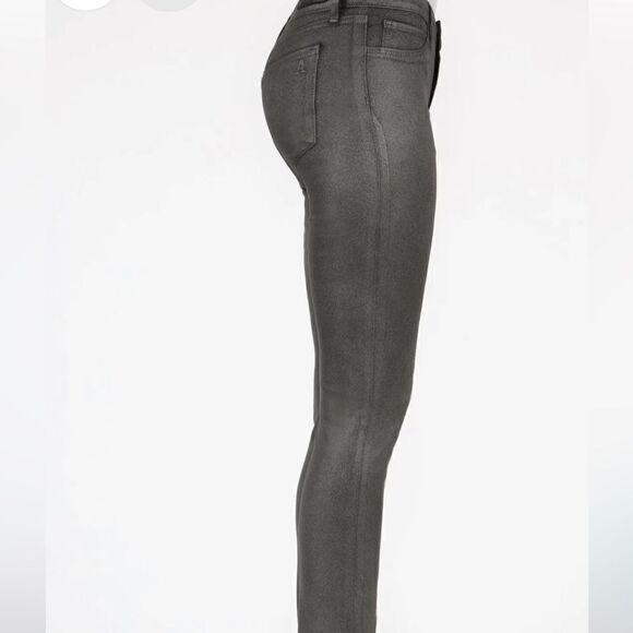 🦋 Faux LEATHER pants skinny Jeans METALLIC black ARTICLES OF SOCIETY SZ 25 NWOT - Picture 3 of 8